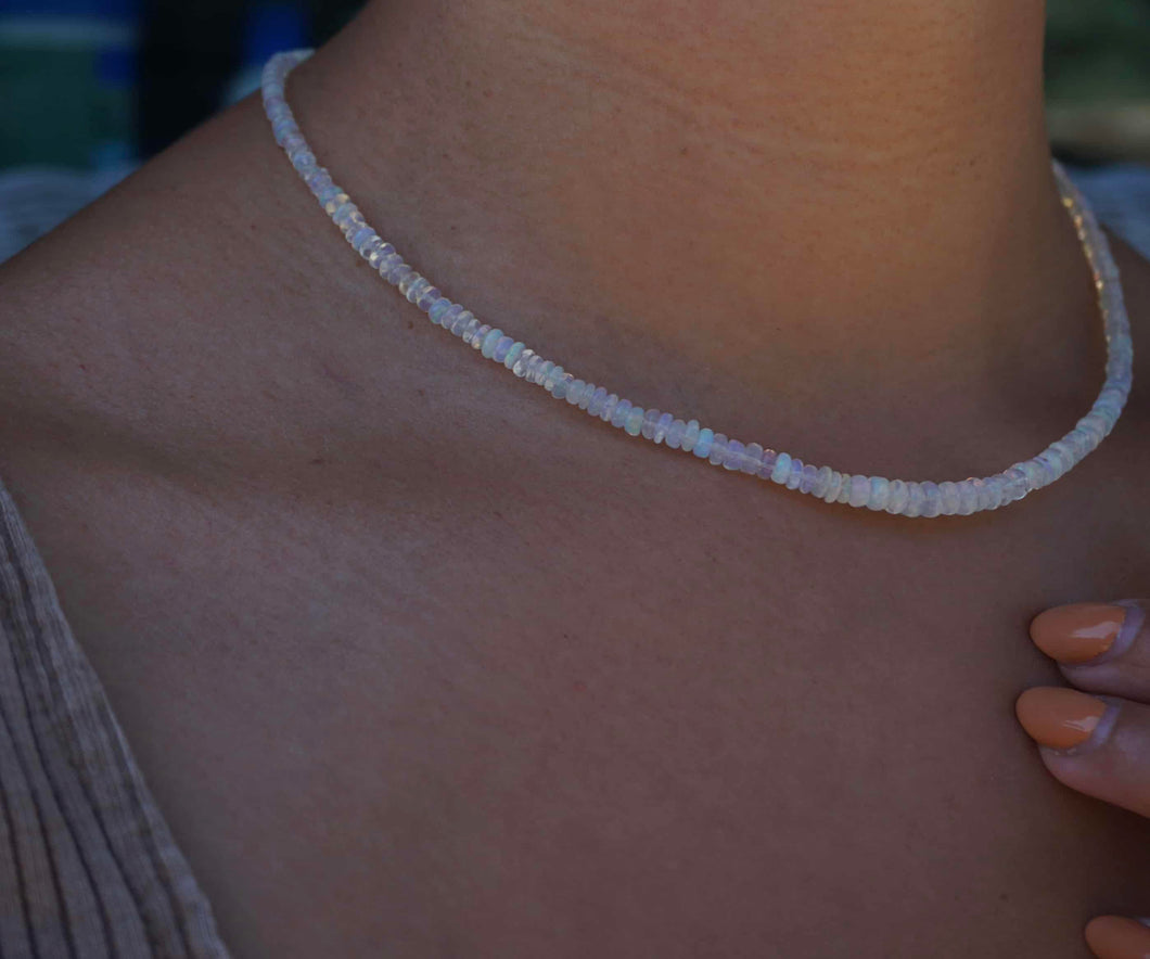 Dainty Opal Necklace